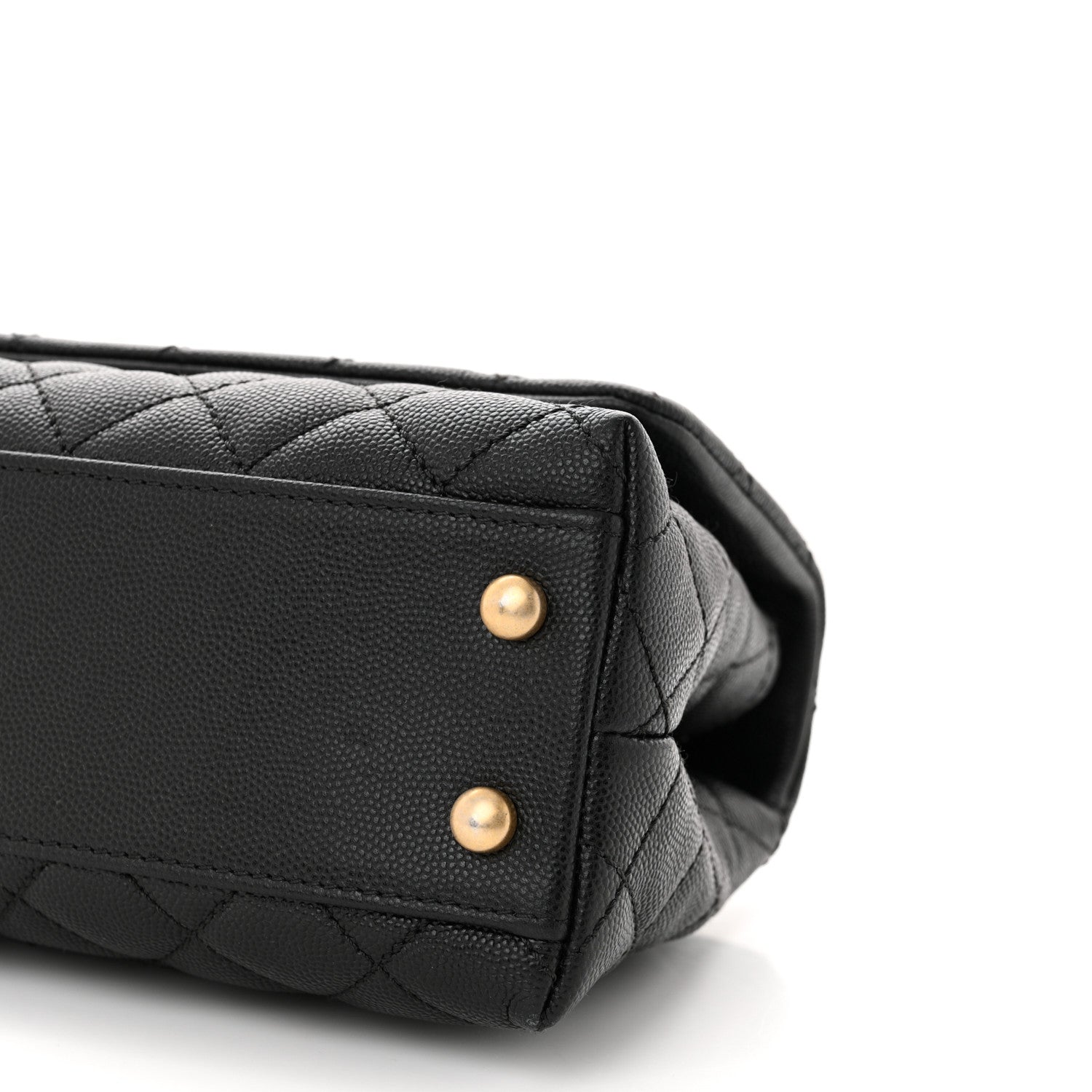 Chanel Caviar Lizard Quilted Mini Coco Handle Flap Black 10 of 10