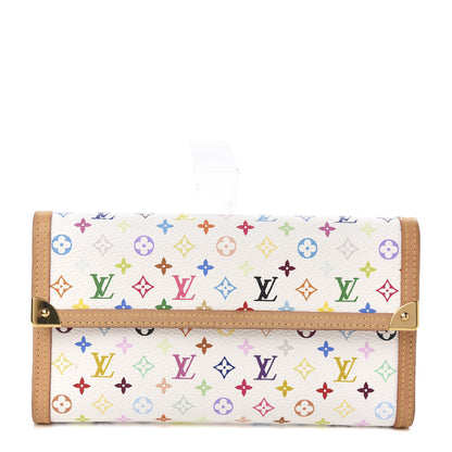 Louis Vuitton Monogram Multicolor Porte Tresor International Wallet White 1 of 6
