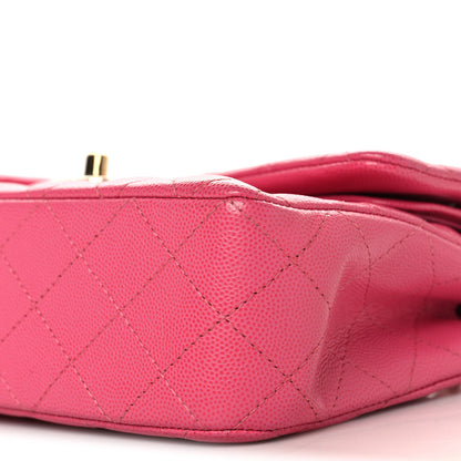 Chanel Caviar Quilted Small Double Flap Pink 10 of 11
