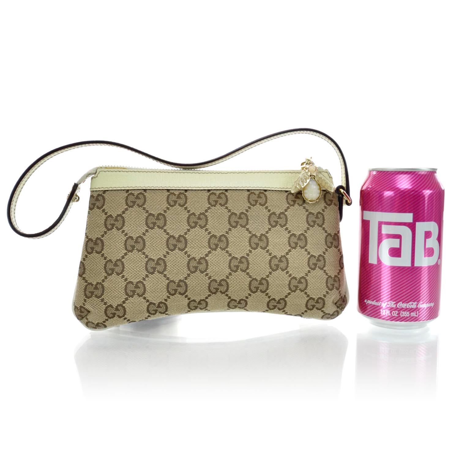Gucci Monogram Bumble Bee Charm Pochette 2 of 11