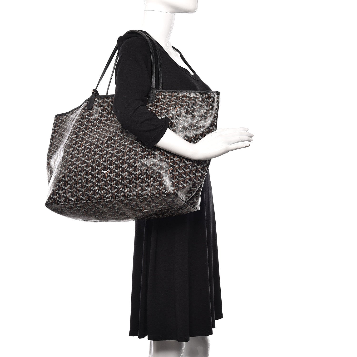 Goyard Goyardine Saint Louis GM Black 2 of 11