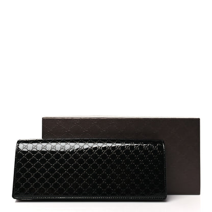 Gucci Patent Microguccissima Small Broadway Clutch Black 9 of 9