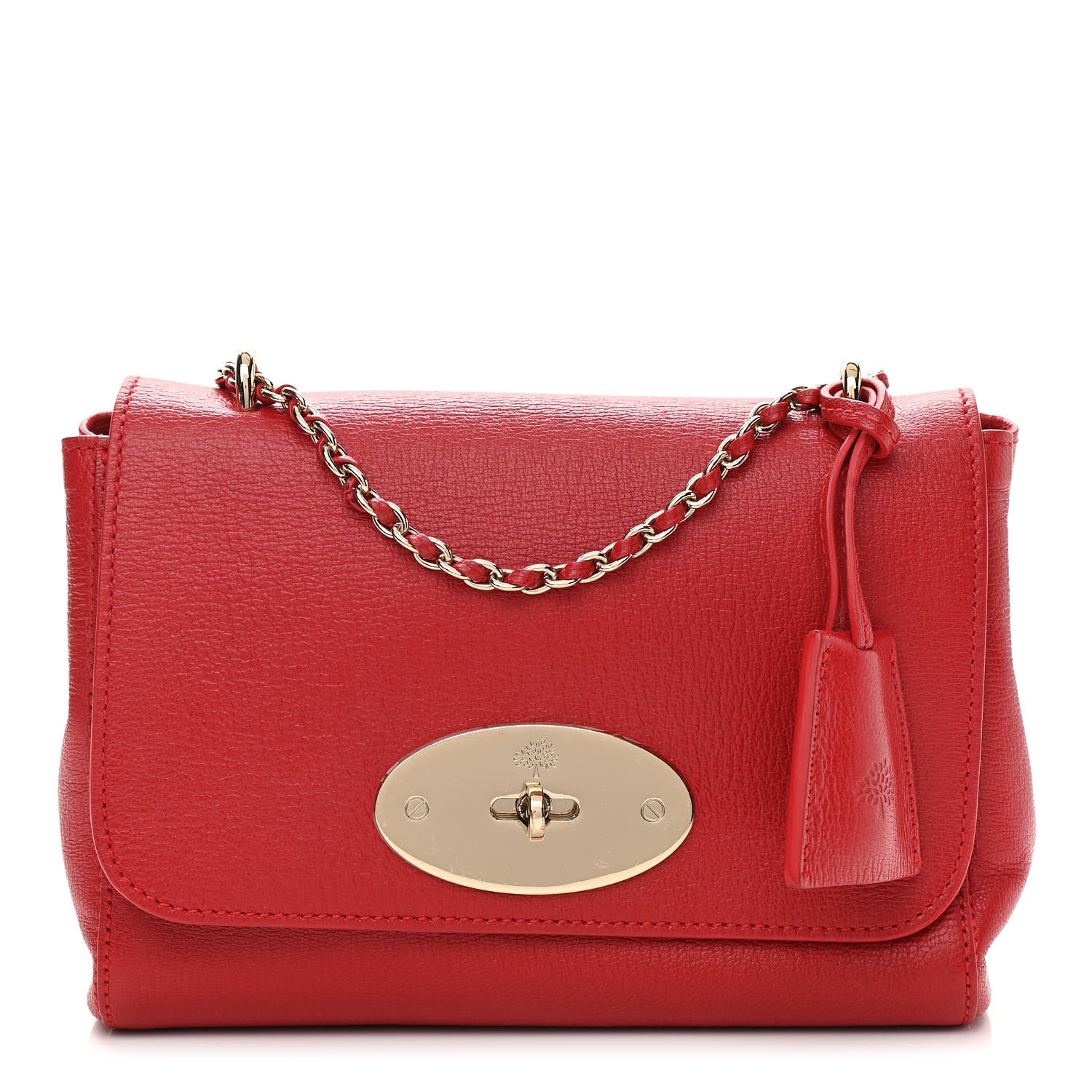 Mulberry Glossy Goatskin Small Lily Flap Red 1 of 13
