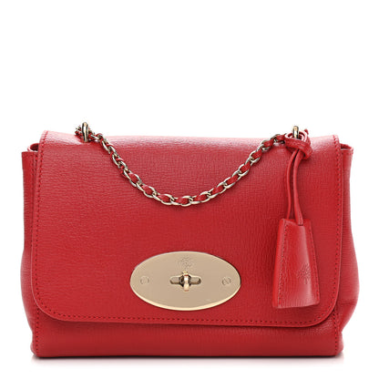 Mulberry Glossy Goatskin Small Lily Flap Red 1 of 13