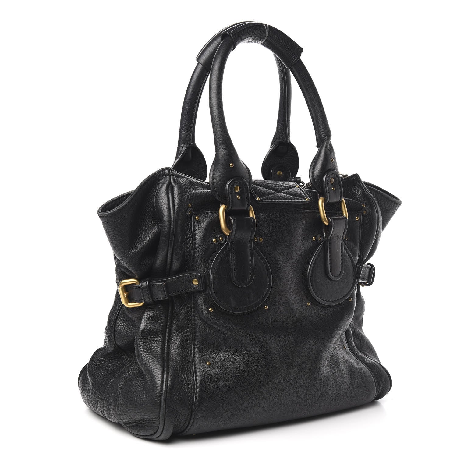 Chloe Calfskin Paddington Satchel Black 3 of 9