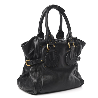 Chloe Calfskin Paddington Satchel Black 3 of 9