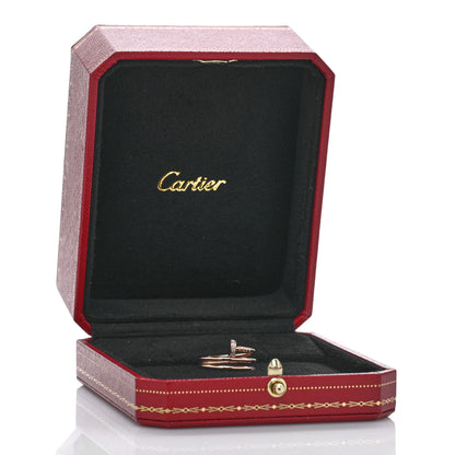 Cartier 18K Pink Gold Diamond Double Juste Un Clou Ring 52 6 5 of 5