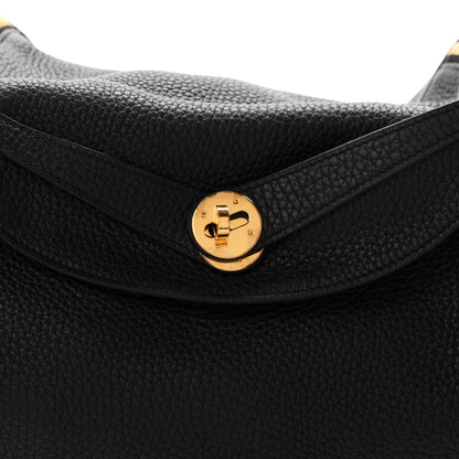 Hermes Taurillon Clemence Lindy 34 Black 8 of 10