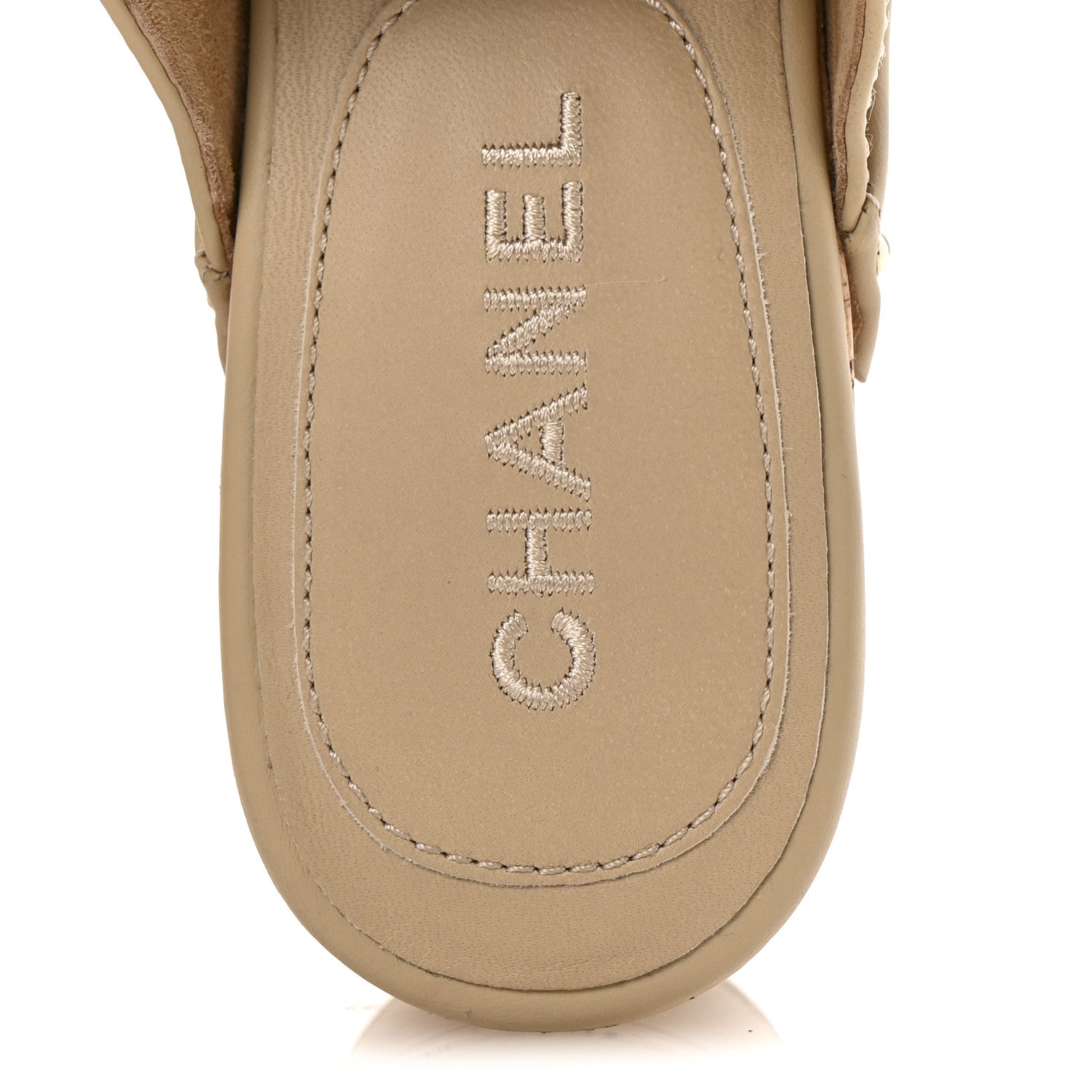 Chanel Calfskin CC Turn Lock Clogs 38 Beige 7 of 9