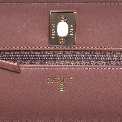 Chanel Lambskin Quilted Trendy CC Wallet On Chain WOC Pink 6 of 11