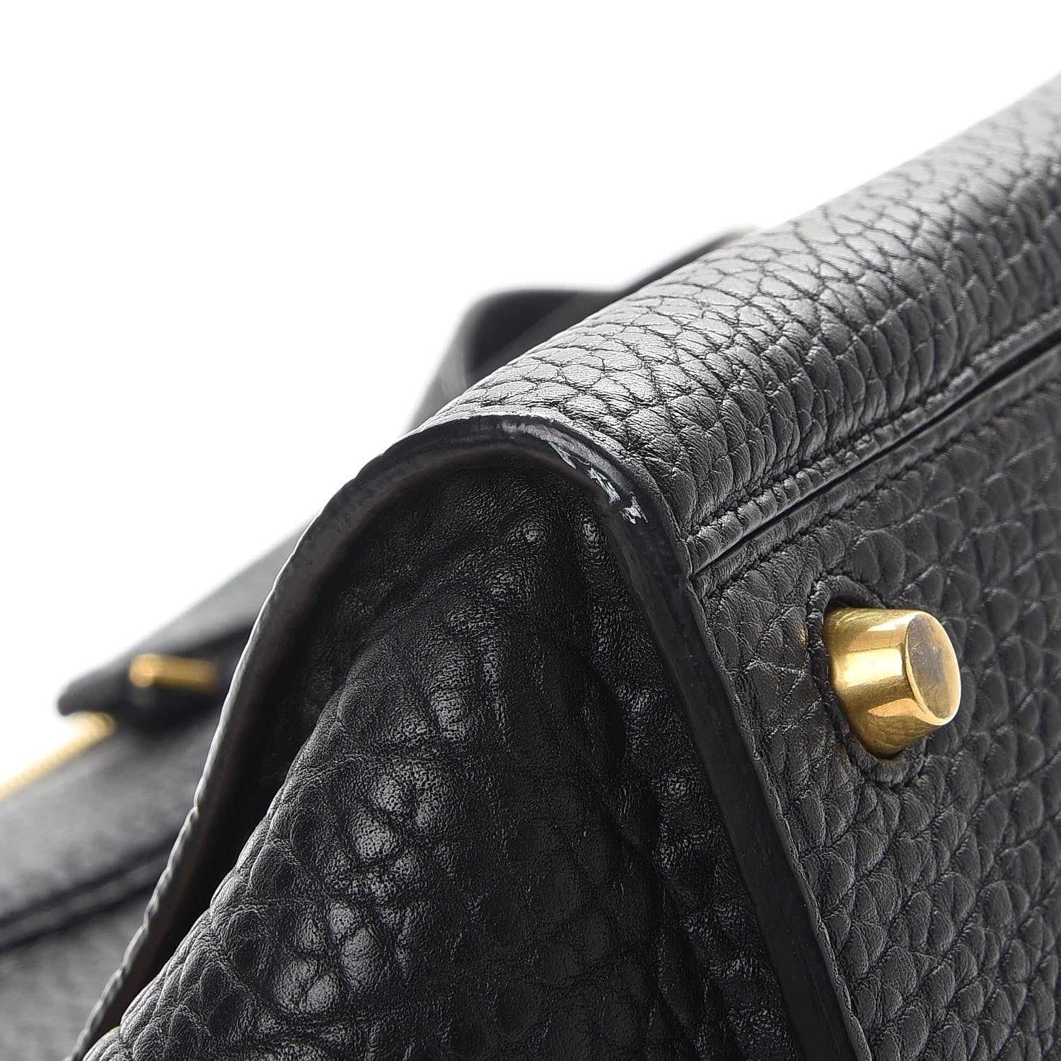 Celine Bullhide Calfskin Medium Ring Bag Black 9 of 9