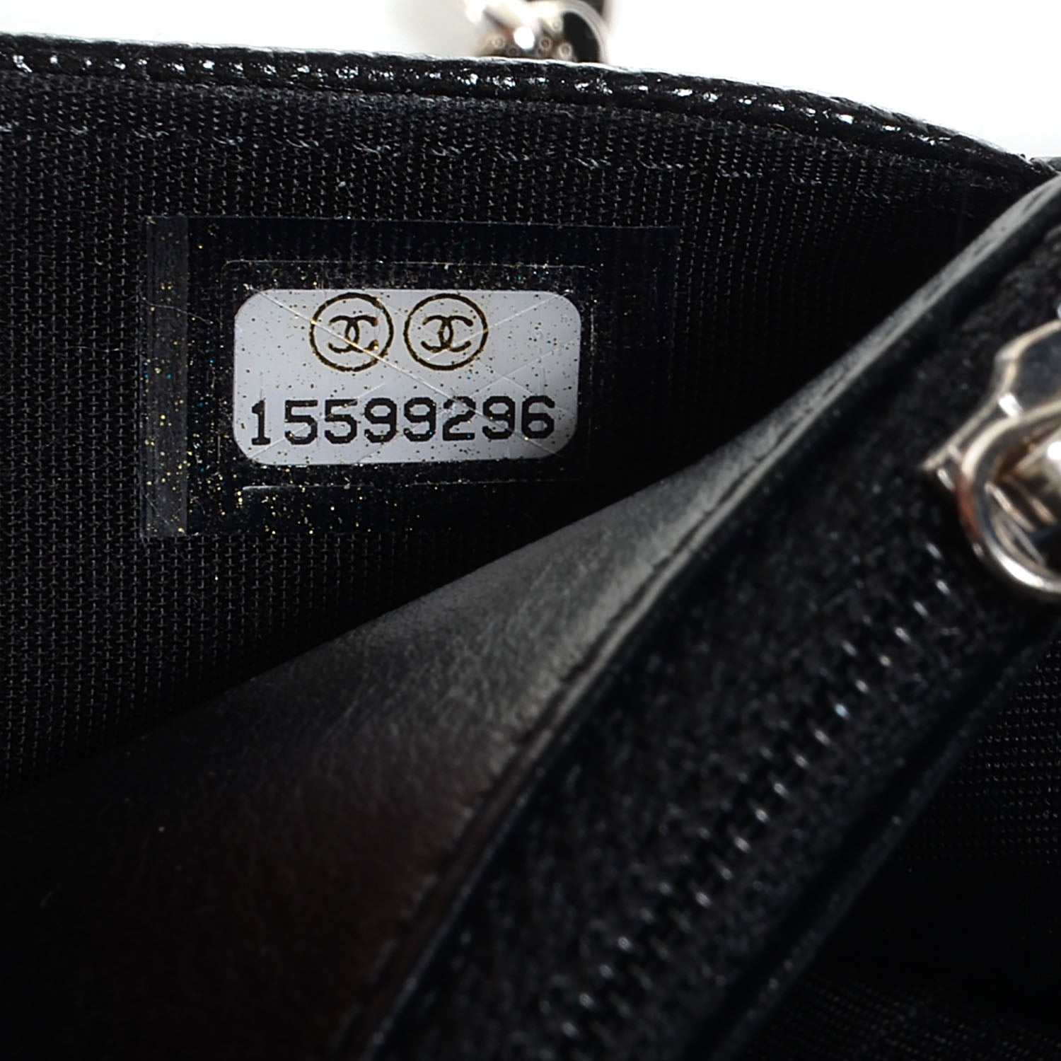 Chanel Caviar Sevruga Wallet On Chain WOC Black 8 of 9