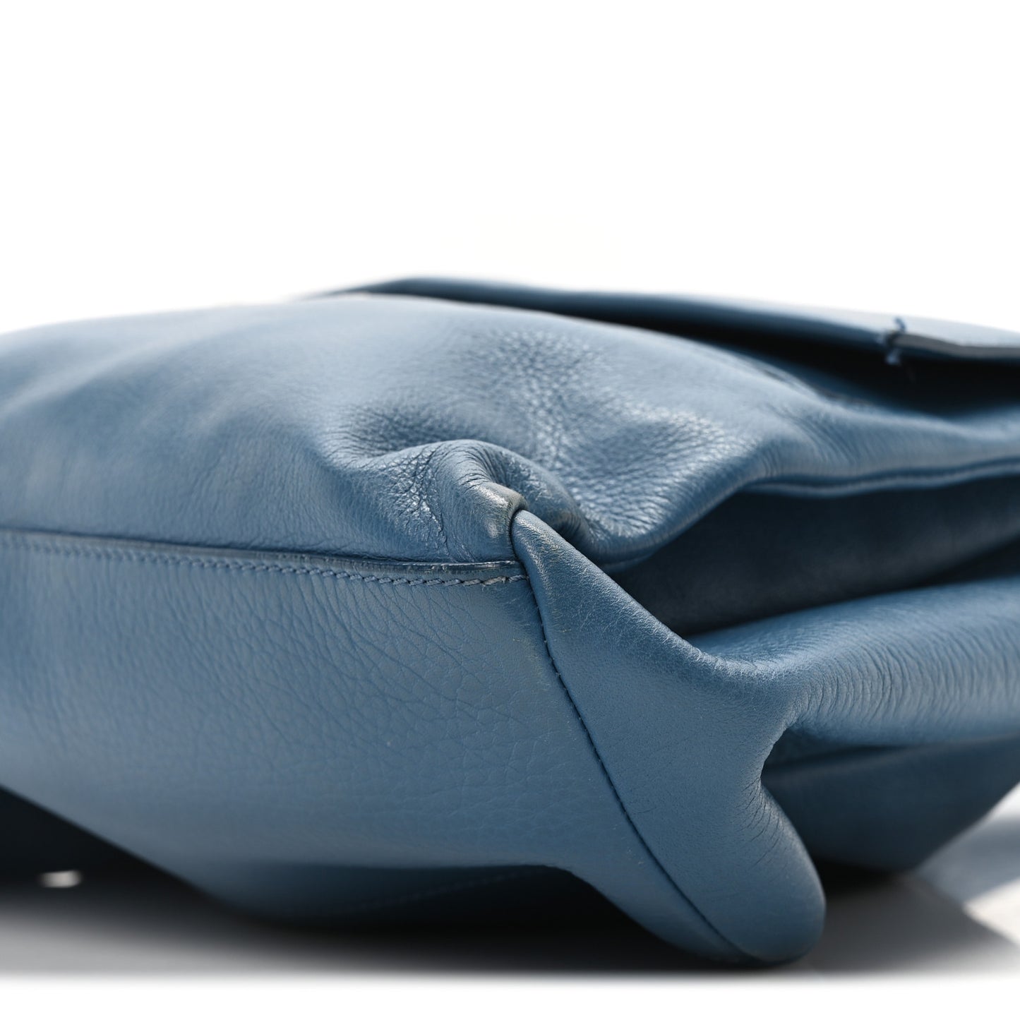 Calfskin Small Pandora Pure Flap Bag Blue