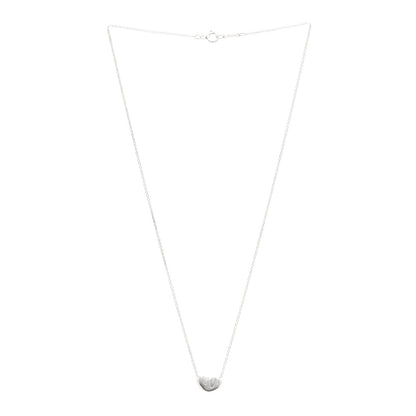 Tiffany Sterling Silver 11mm Elsa Peretti Bean Pendant Necklace 3 of 5