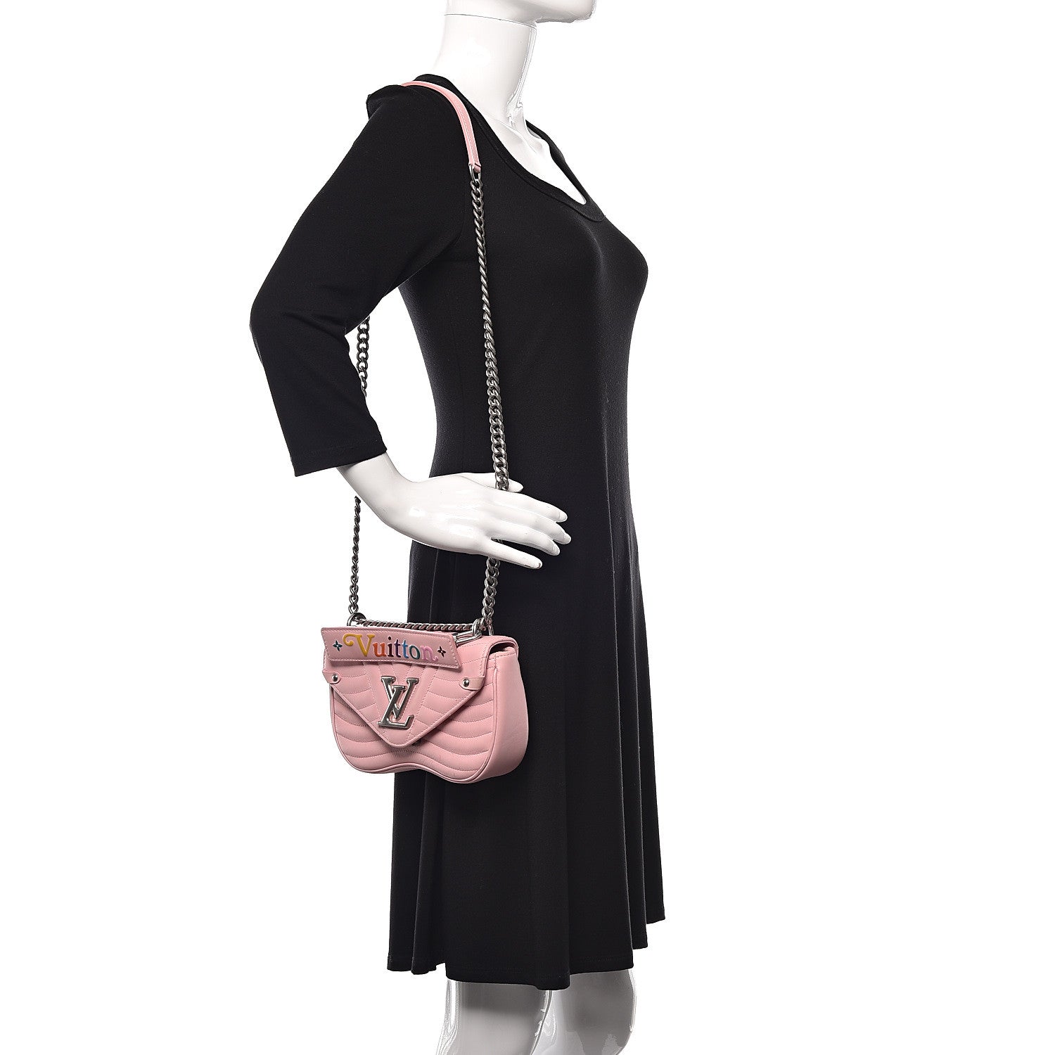 Louis Vuitton Calfskin New Wave Chain PM Smoothie Pink 2 of 9