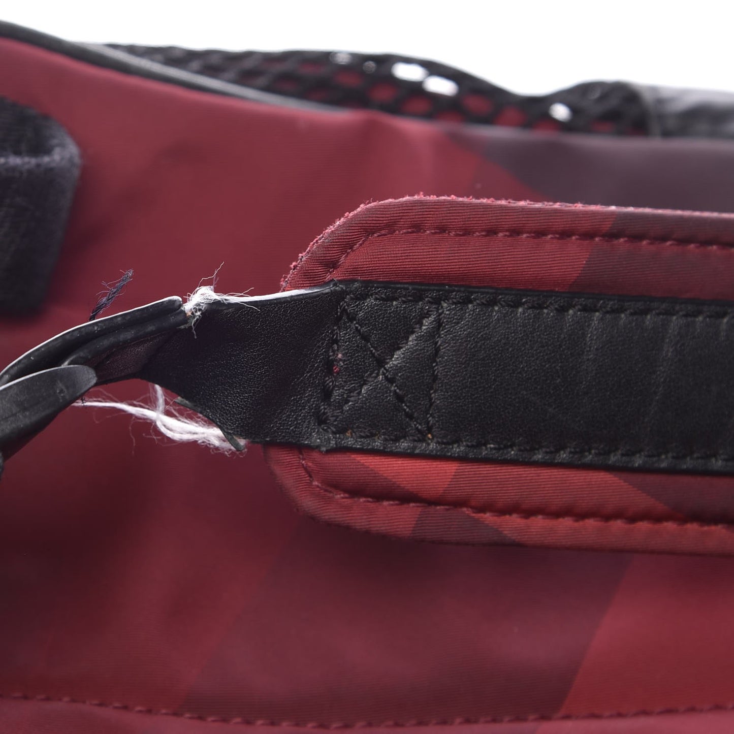 Nylon Supernova Check Backpack Red