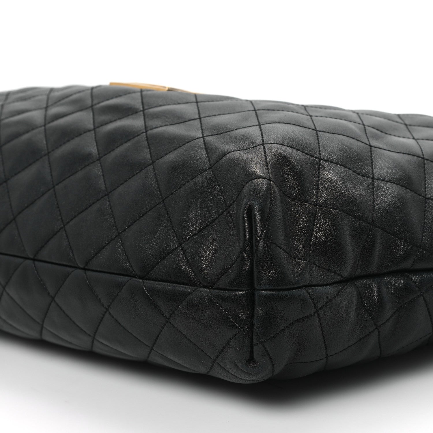 Saint Laurent Lambskin Quilted Maxi Icare Shopping Tote Black 10 of 11