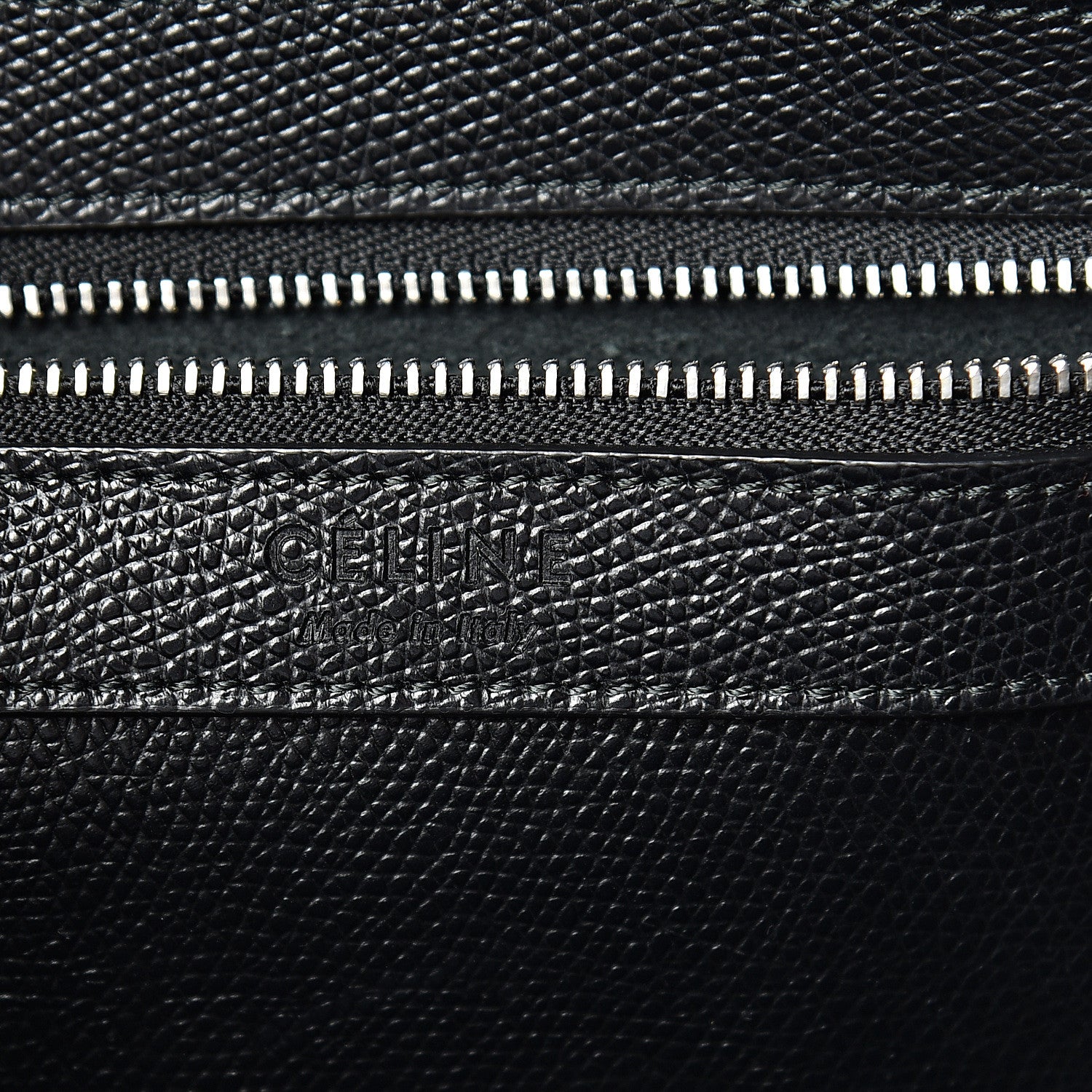Celine Grained Calfskin Small Vertical Cabas Black 6 of 12