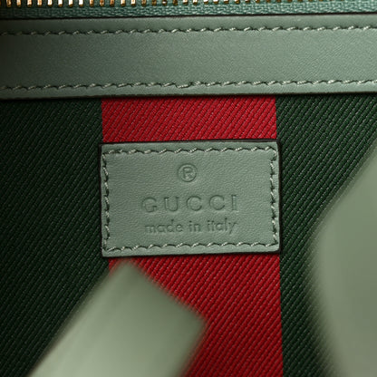 Gucci GG Supreme Monogram Emblem Large Tote Bag Sage Green 6 of 9