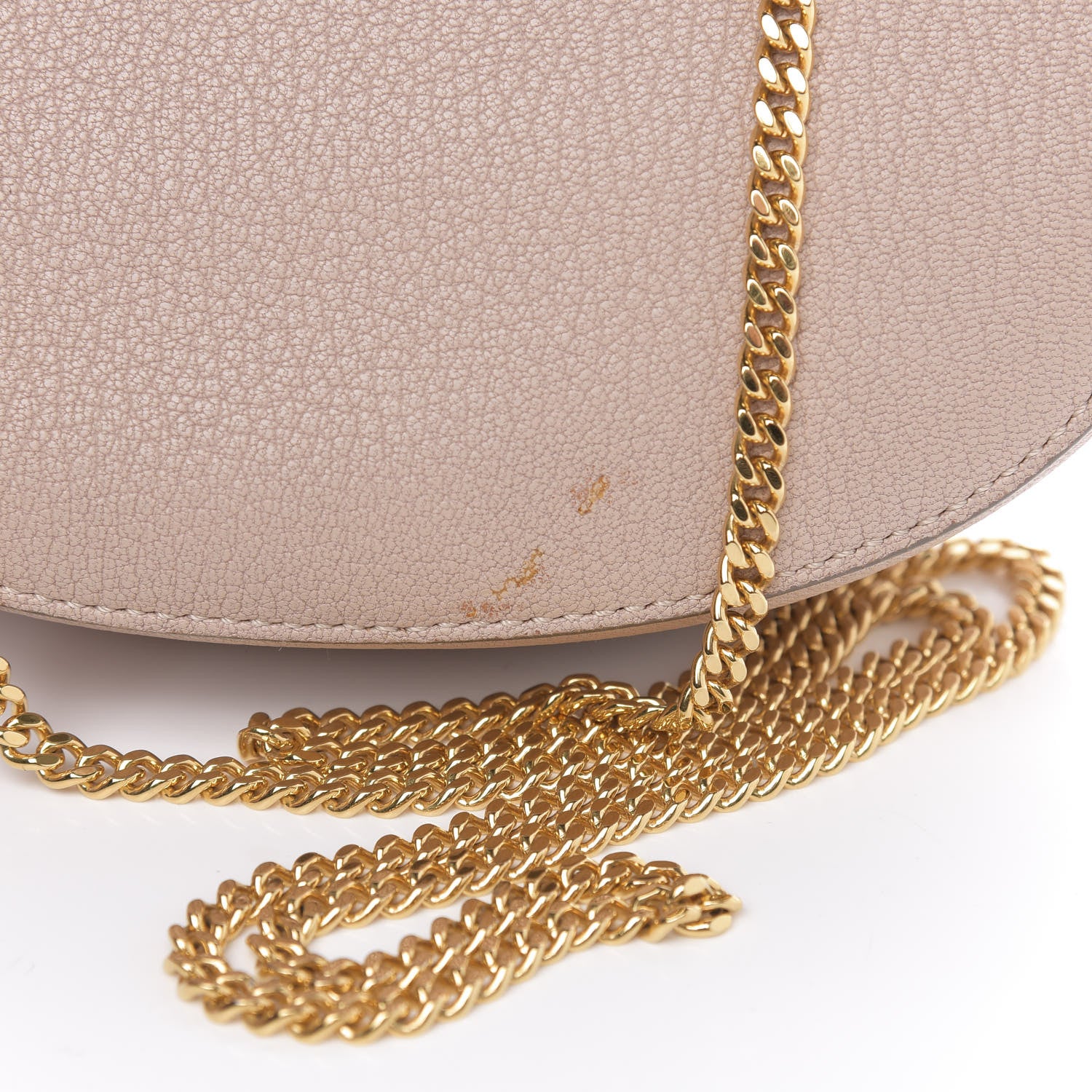 Chloe Grained Lambskin Mini Drew Shoulder Bag Cement Pink 10 of 11