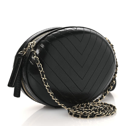 Chanel Lambskin Embroidered Chevron Quilted La Pausa Tassel Clutch Black 3 of 10