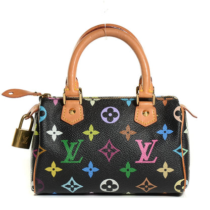 Louis Vuitton Monogram Multicolor Mini Sac HL Speedy Black 1 of 7