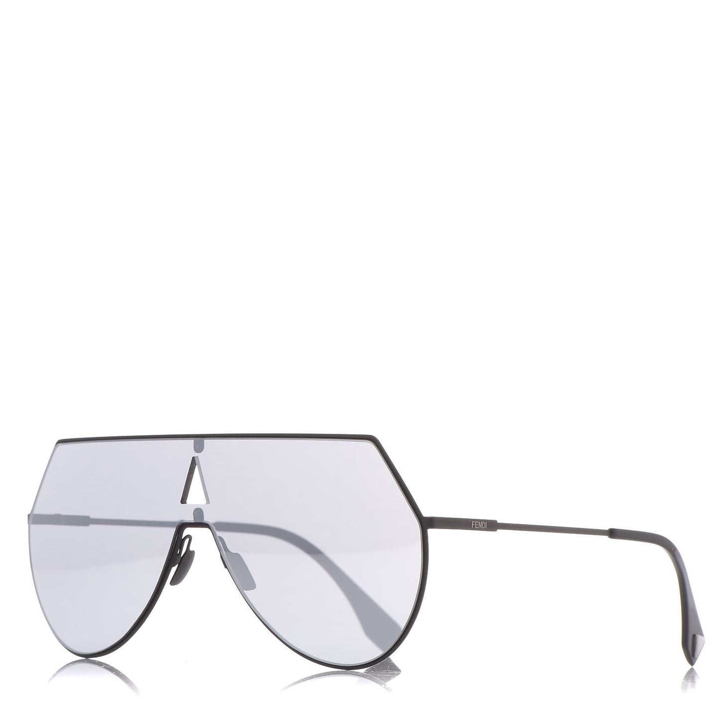 Metal Mirrored Eyeline Sunglasses FF 0193/S Black