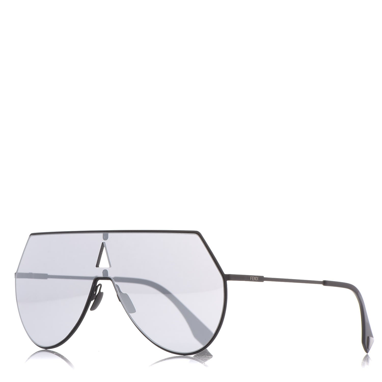Fendi Metal Mirrored Eyeline Sunglasses FF 0193/S Black 1 of 6
