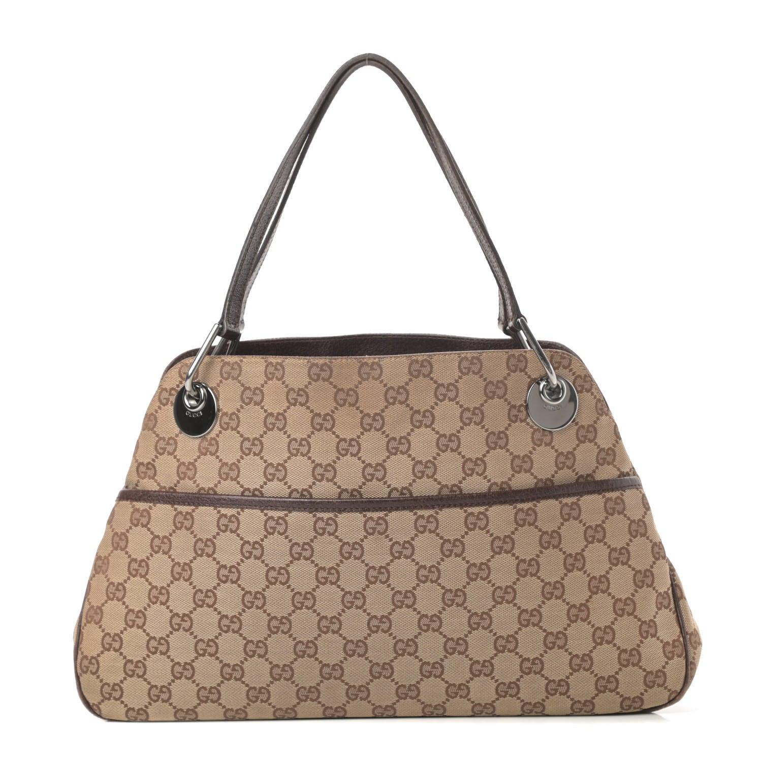 Gucci Monogram Medium Eclipse Shoulder Bag Dark Brown 1 of 17