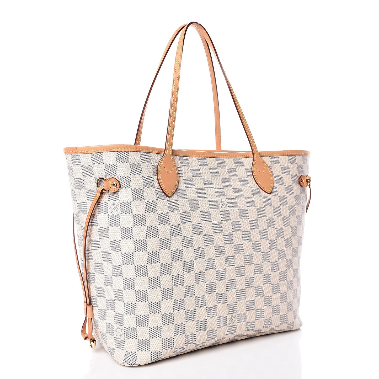 Damier Azur Neo Neverfull MM Rose Ballerine