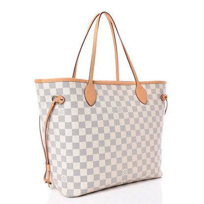Louis Vuitton Damier Azur Neo Neverfull MM Rose Ballerine 3 of 10