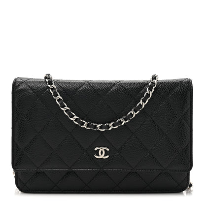 Chanel Caviar Quilted Wallet On Chain WOC Black 1 of 14