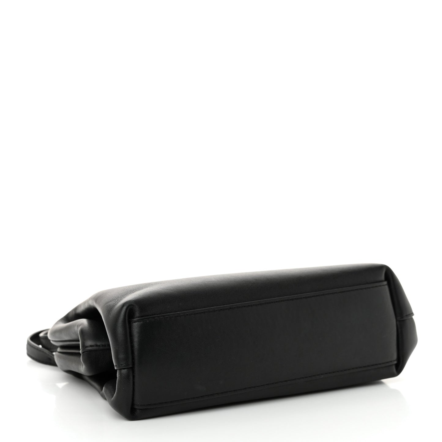Calfskin Small The Point Triangle Bag Black