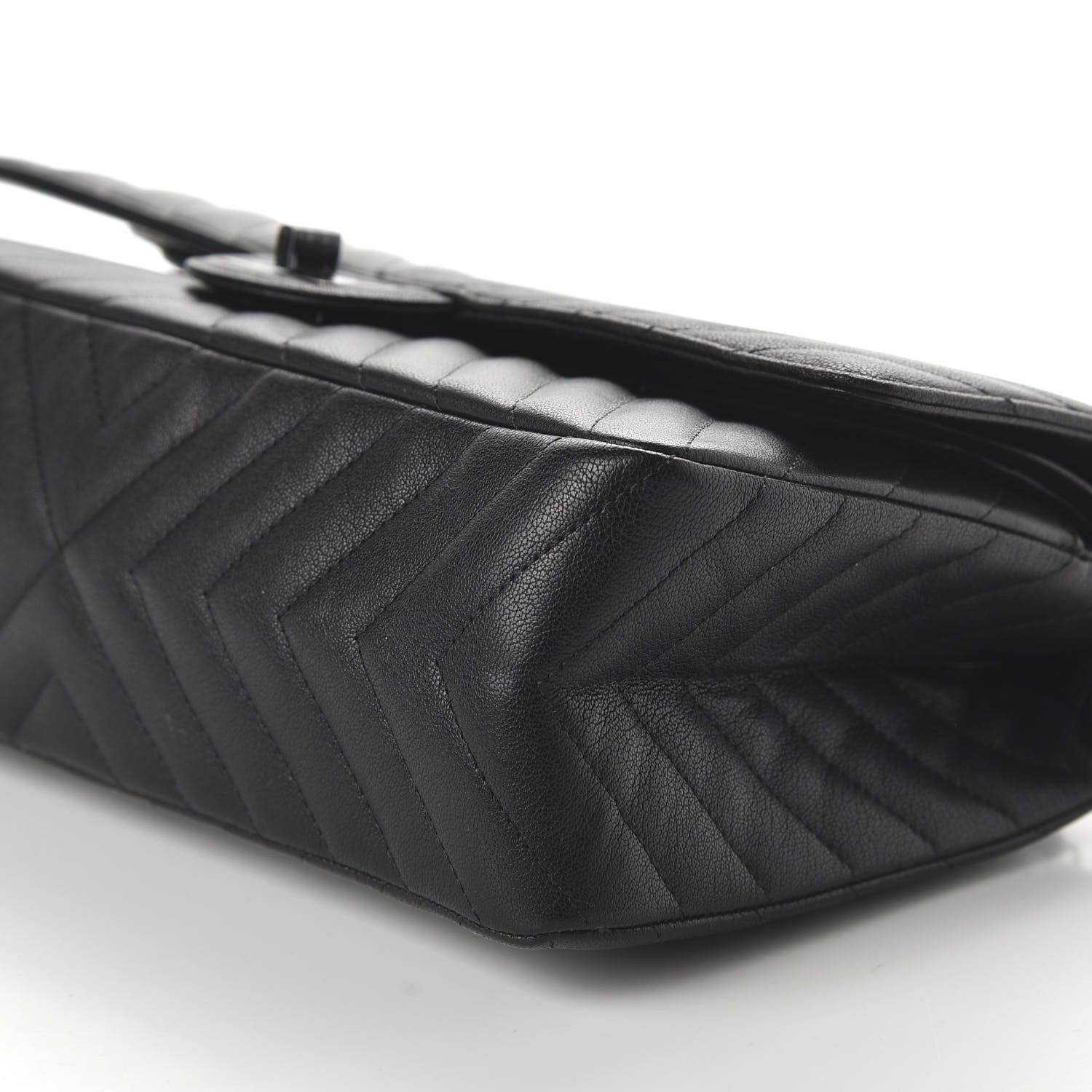 Chanel Sheepskin Chevron Quilted 2.55 Reissue 226 Flap So Black 6 of 10