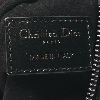 Christian Dior Calfskin Macrocannage Mini Dior Caro Tulip Bag Black 6 of 10