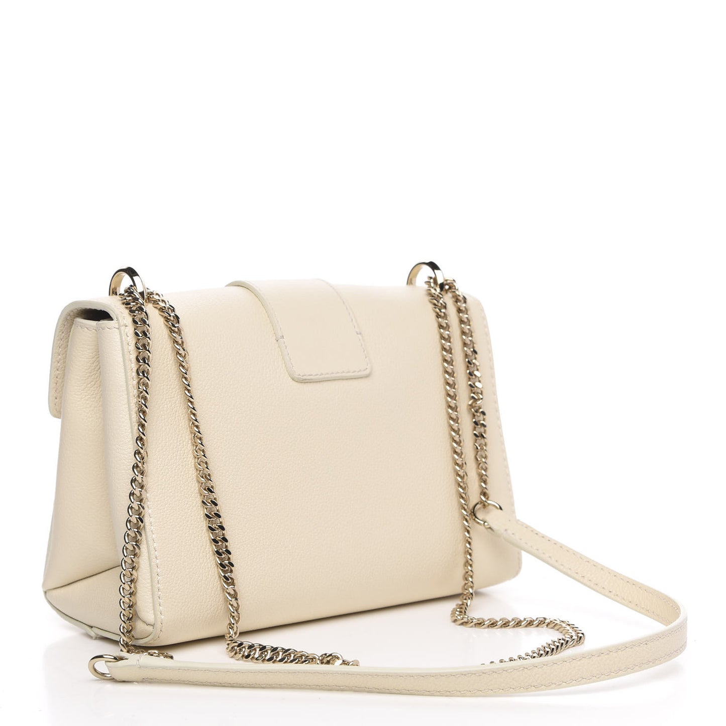 Grainy Calfskin Small Marianne Shoulder Bag Linen