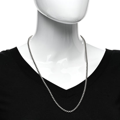 David Yurman Sterling Silver 3.6mm Medium Box Chain Necklace 24" 2 of 4