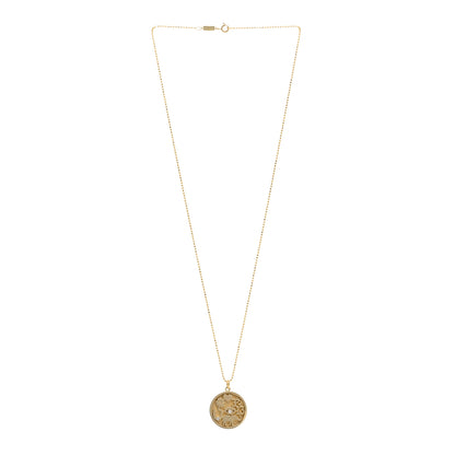 Jennifer Meyer 18K Yellow Gold Diamond Good Luck Pendant Necklace 3 of 4