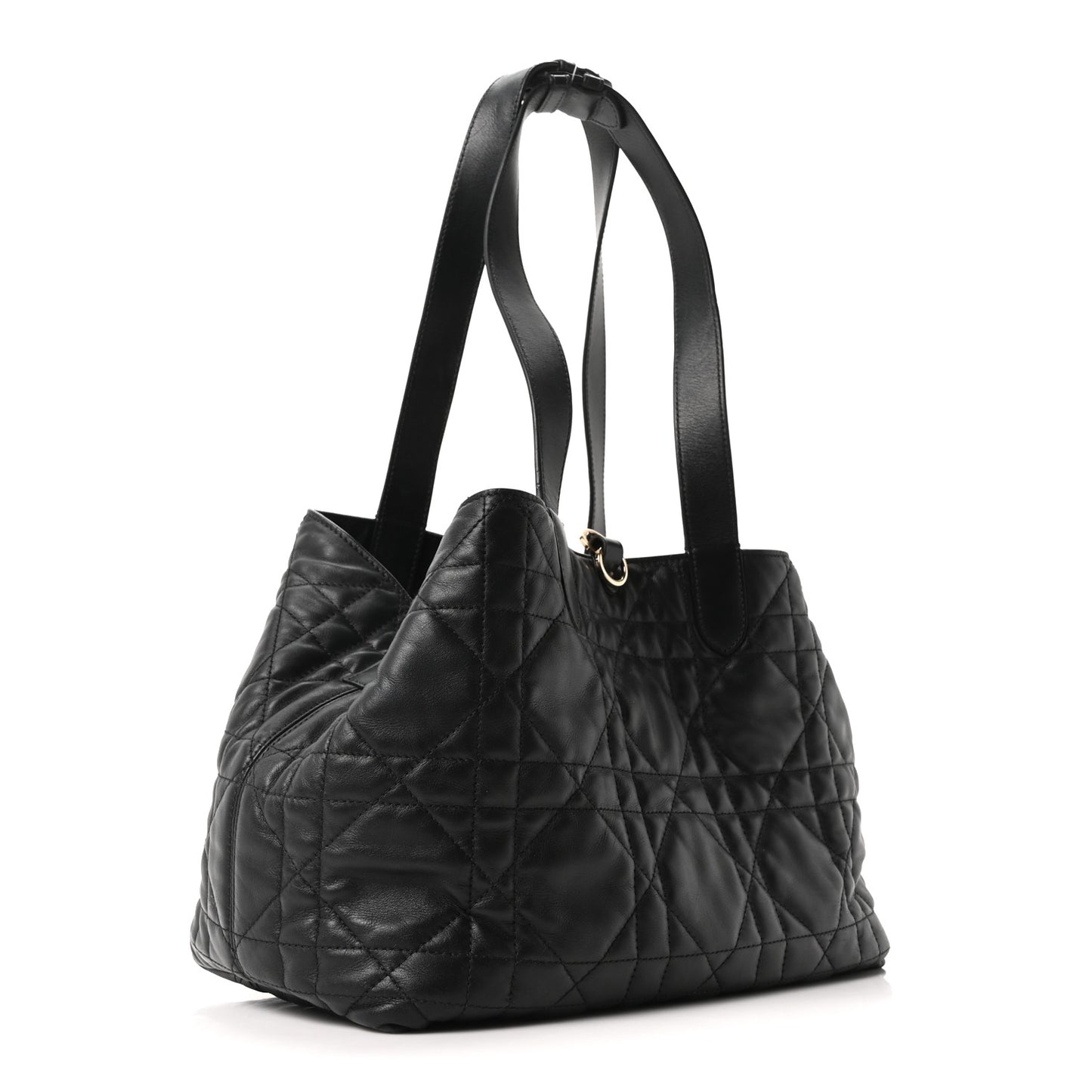 Calfskin Macrocannage Medium Toujours Black