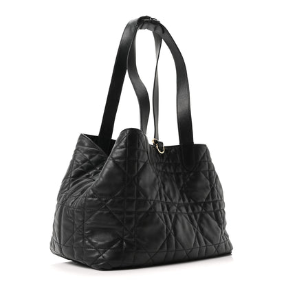 Christian Dior Calfskin Macrocannage Medium Toujours Black 4 of 10