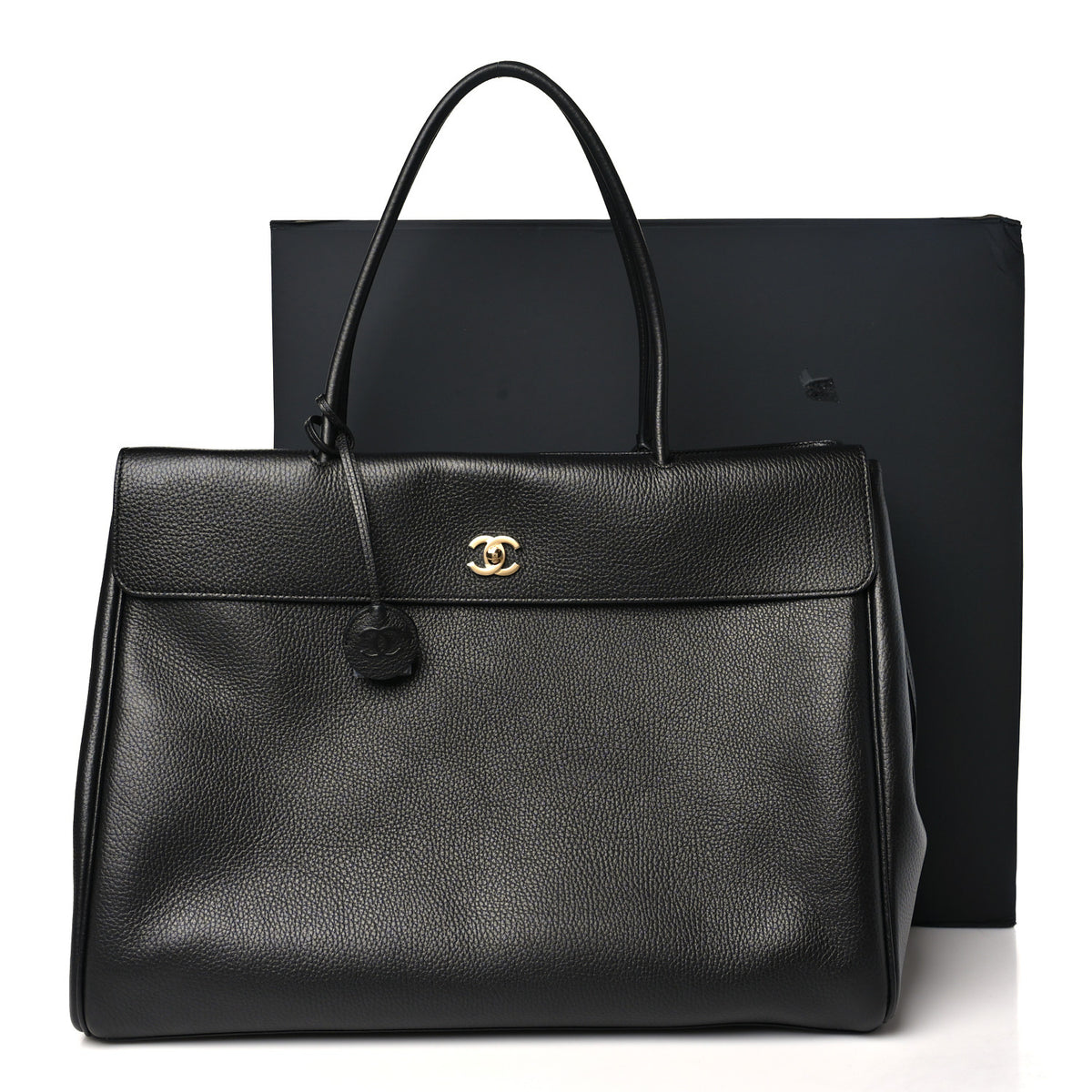 Chanel Grained Calfskin Large Urban Essentials Shopping Bag Black 10 of 10