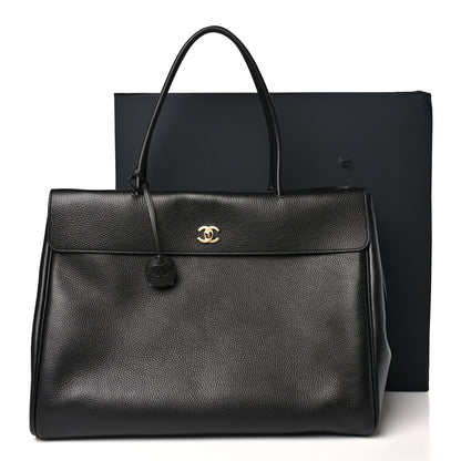 Chanel Grained Calfskin Large Urban Essentials Shopping Bag Black 10 of 10