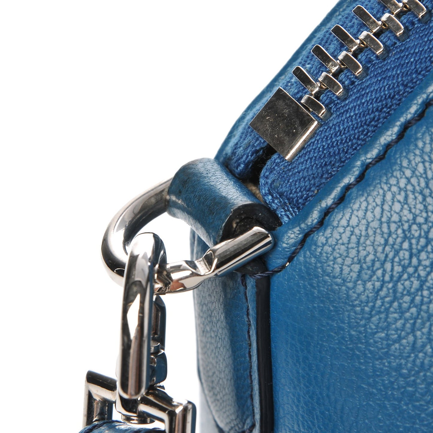 Sugar Goatskin Mini Antigona Electric Blue