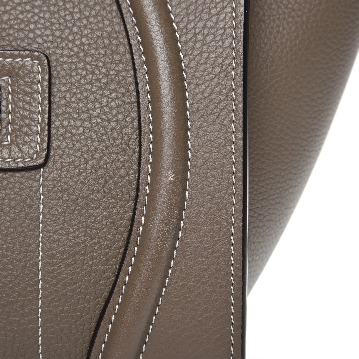 Drummed Calfskin Micro Luggage Souris