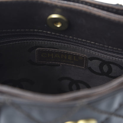 Chanel Glazed Calfskin Quilted Tote Brown 8 of 13