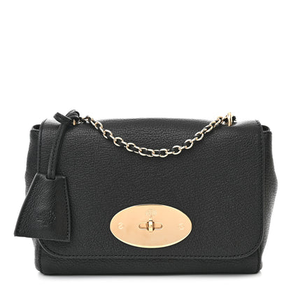 Mulberry Glossy Goatskin Small Lily Flap Black 1 of 10