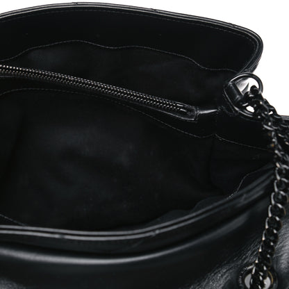 Saint Laurent Calfskin Y Quilted Monogram Medium Loulou Chain Satchel Black 6 of 10
