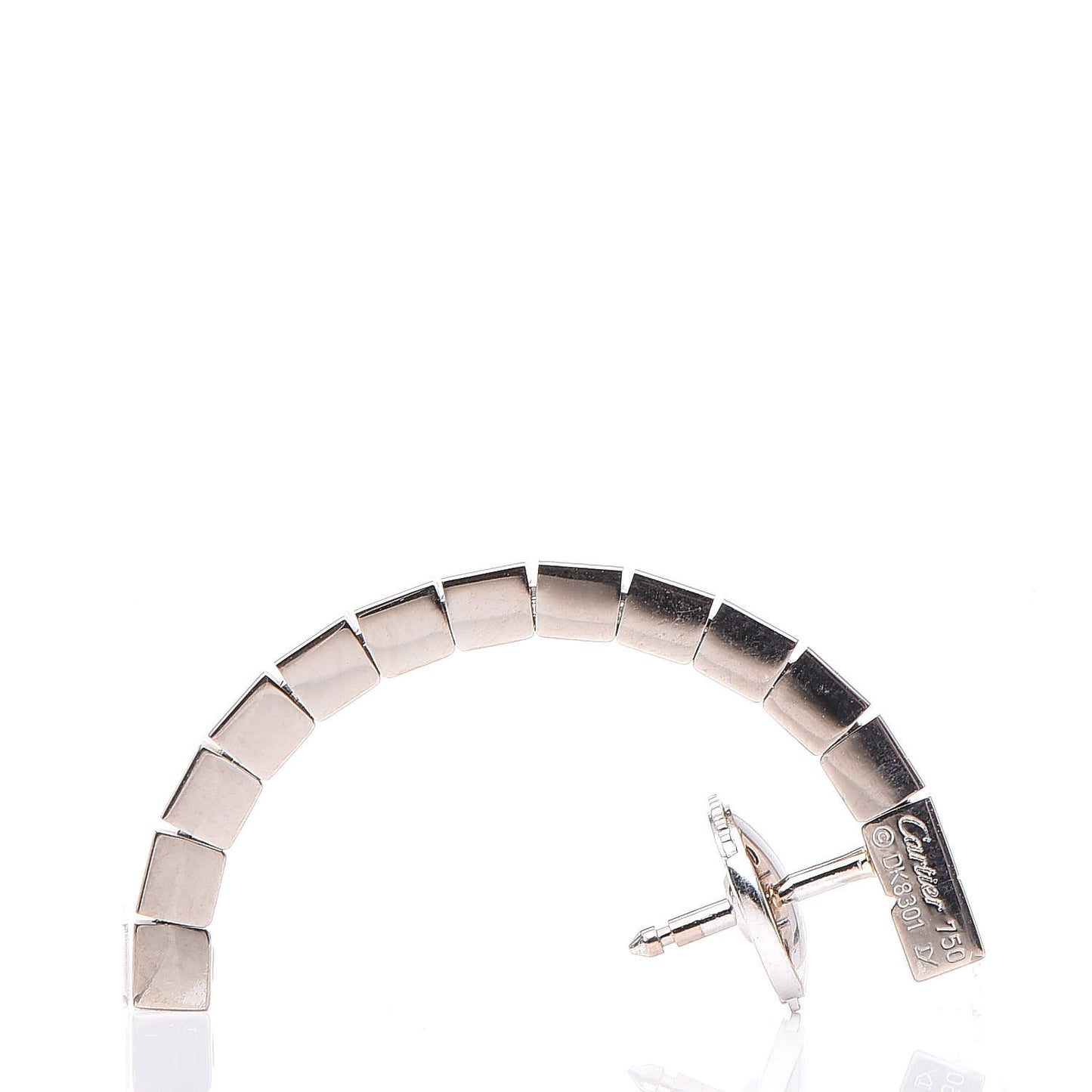 18K White Gold Lanieres Drop Earrings