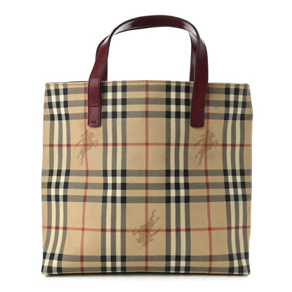 Burberry Haymarket Check Medium Tote Red 1 of 11