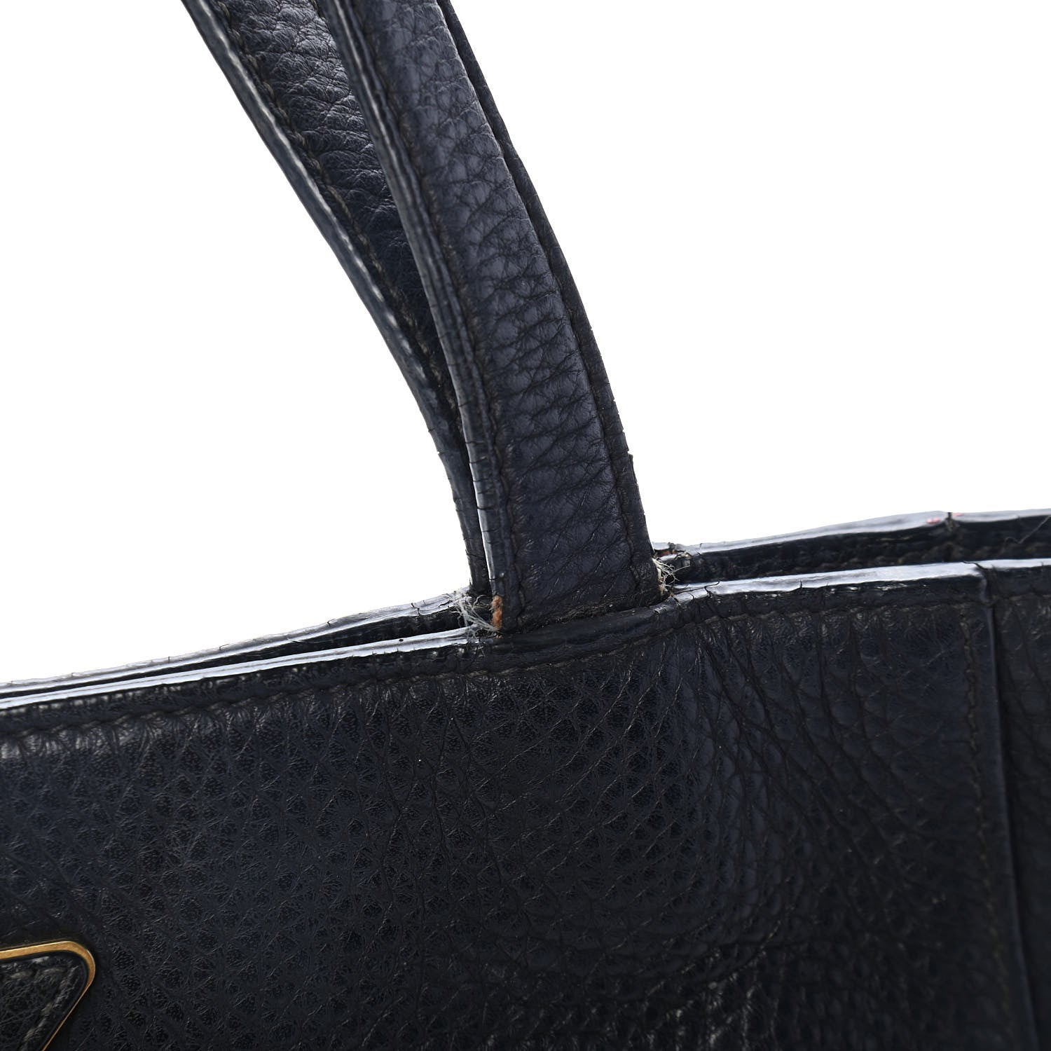 Prada Vitello Daino Tote Black 5 of 5